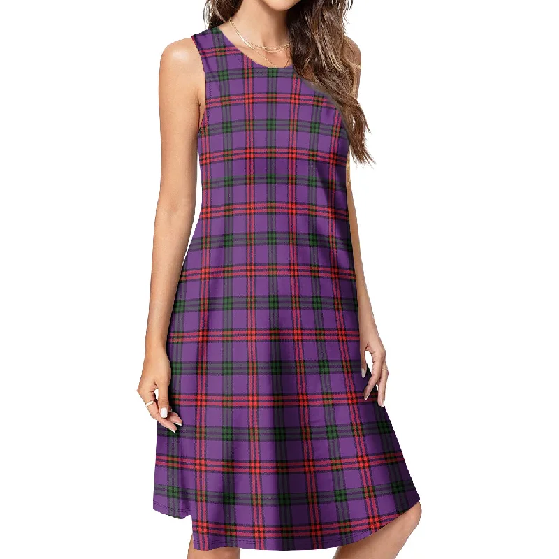 Montgomery Tartan Womens Casual Dresses Satin unclassified dresses