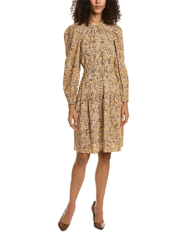 Rebecca Taylor Speckled Fleur Dress Bold pattern unclassified dresses