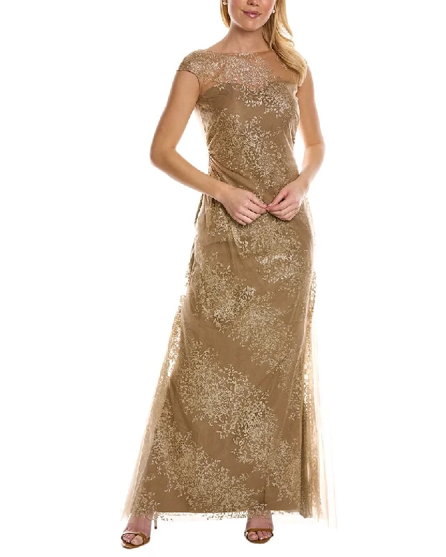 Rene Ruiz Illusion Glitter A-Line Gown Fashionable unclassified dresses