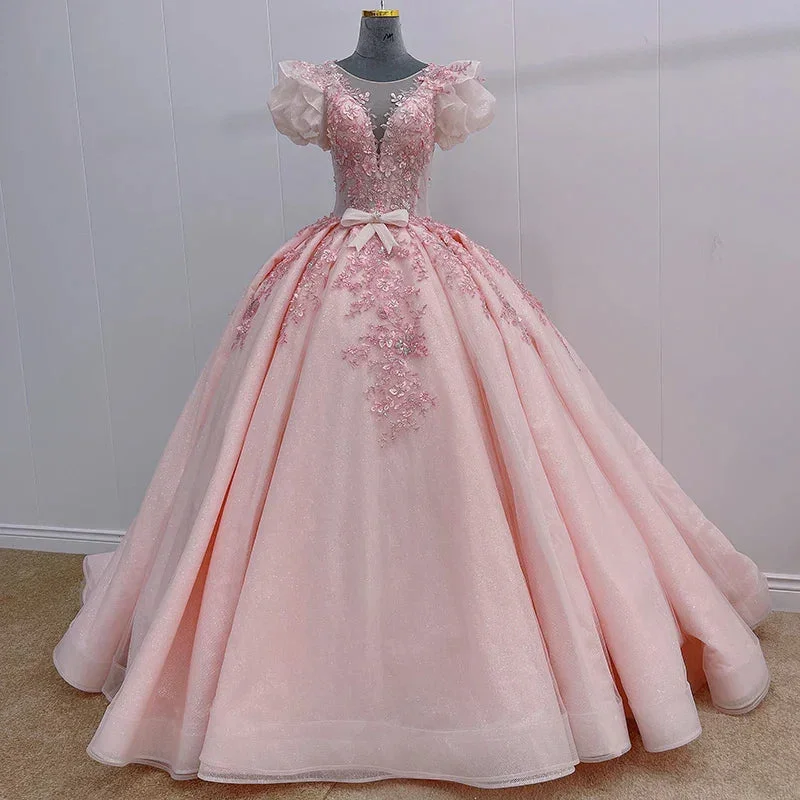 Romantic Quinceanera Organza Dress Ball Gown Engagement unclassified dresses