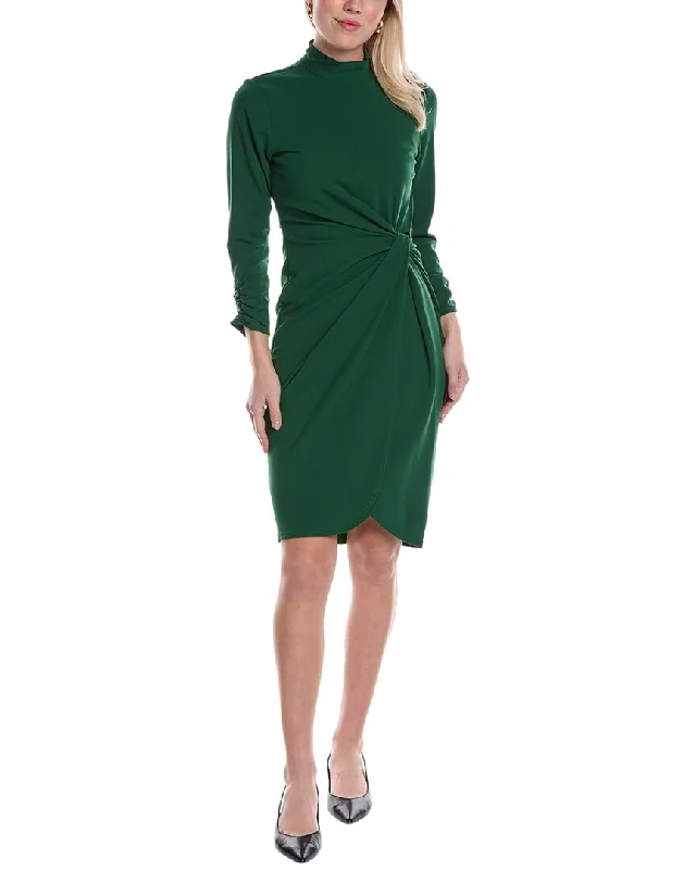 Tahari ASL Knotted Sheath Dress Long sleeve unclassified dresses