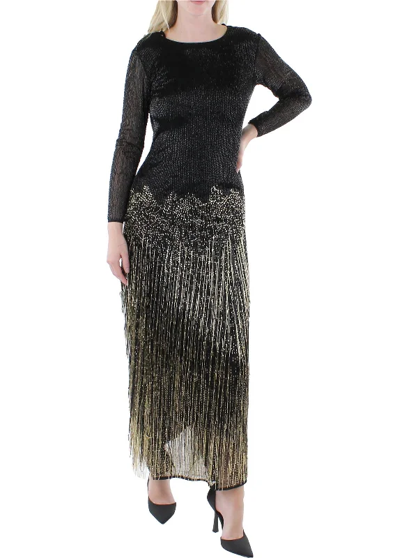 Womens Beaded Fringe Evening Dress Unique unclassified dresses