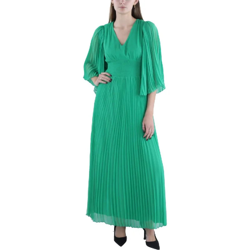 Womens Chiffon Pleated Evening Dress Cotton unclassified dresses