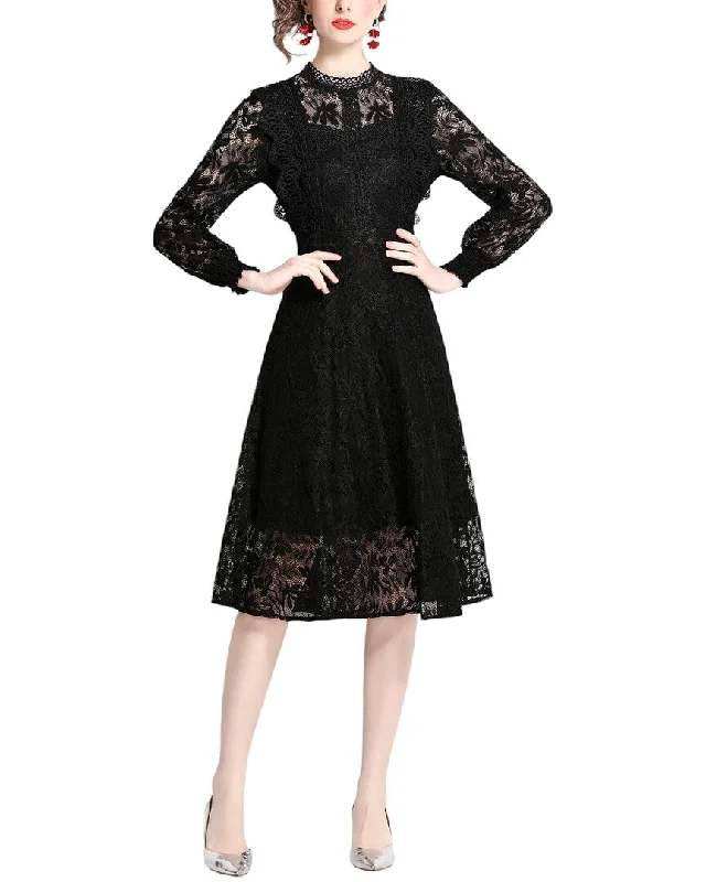 KAIMILAN Midi Dress Lace Midi Skirt